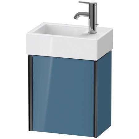 Xviu Wall-Mounted Vanity Unit Stone Blue High Gloss